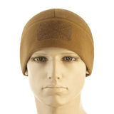 M-Tac Watch Cap Elite Fleece Beanie Hat Velcro, lämmin pipo Velcro-paneelilla, täydellinen talveen ja ulkoiluun, karamellinvärinen.