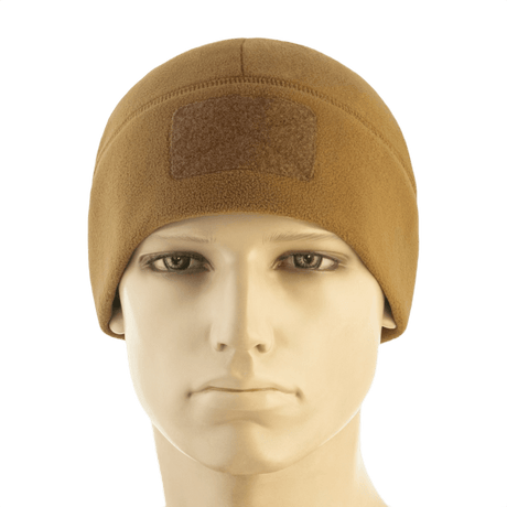 M-Tac Watch Cap Elite Fleece Beanie Hat Velcro, lämmin pipo Velcro-paneelilla, täydellinen talveen ja ulkoiluun, karamellinvärinen.