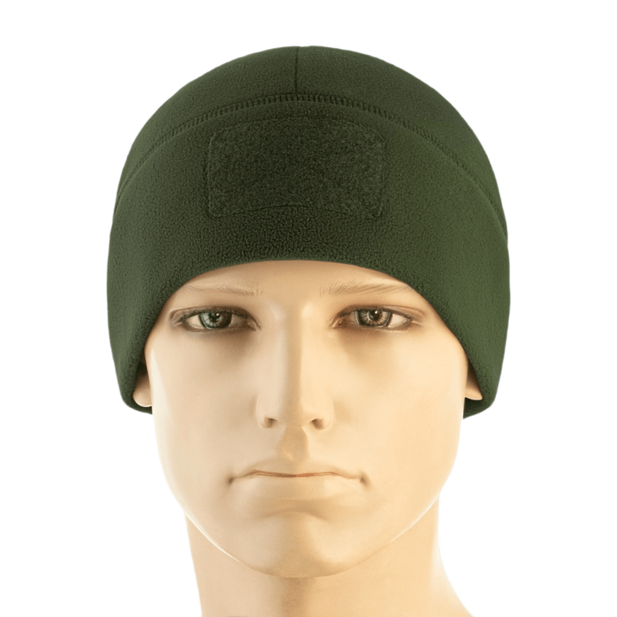 M-Tac Watch Cap Elite Fleece Beanie Hat Velcro, khaki, taktiseen käyttöön ja ulkoiluun, Velcro-paneeli, lämmin ja kestävä.