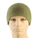M-Tac Watch Cap Elite Fleece Beanie Hat Velcro, oliivinvihreä, kevyt ja lämmin pipo taktiseen käyttöön ja ulkoiluun, Velcro-paneeli.