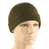 M-Tac Watch Cap 100% Akryl - neulospipo oliivinvihreänä, viileään säähän, matala profiili ja kaksoiskäänne lisälämmöksi.