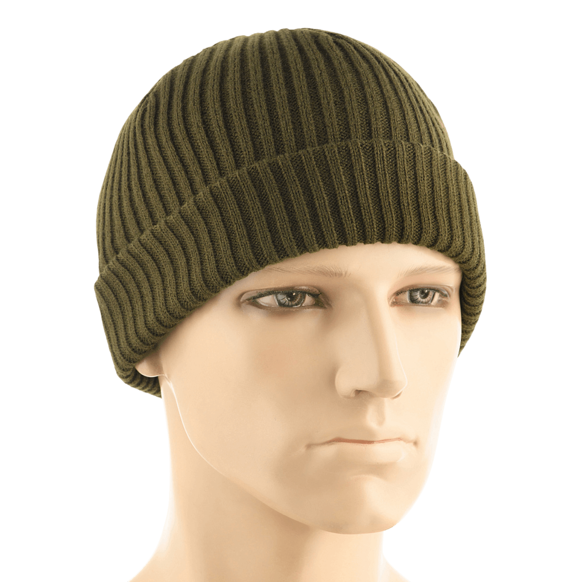 M-Tac Watch Cap 100% Akryl - neulospipo oliivinvihreänä, viileään säähän, matala profiili ja kaksoiskäänne lisälämmöksi.