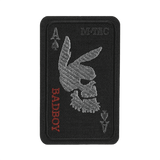 M-Tac Patch Bad Boy (Broderi) kanin kallo ace of spades -kortissa, kirjailtu Cordura 500D:hen. Mitat: 8 x 5 cm, Velcro-kiinnitys.
