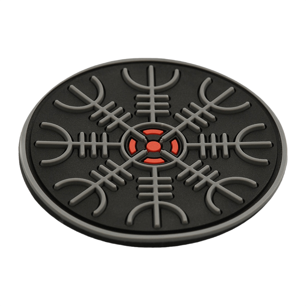 M-Tac Patch Egeshjelm 3D PVC – Helm of Terror -symboli, halkaisija 55 mm, Velcro‑kiinnitys, sopii univormuihin ja varusteisiin.