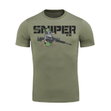 M-Tac T-Shirt Mole painatuksella sokeasta myyrästä sniperi, pehmeä puuvillaseos mukavuuteen ja liikkumisvapauteen.