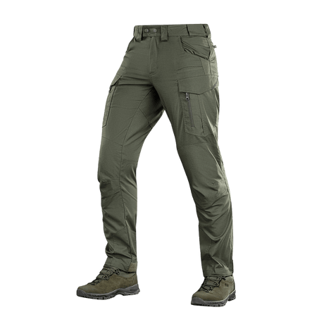 M-Tac taktiset housut Patriot Gen. II Flex kevyt rip-stop-kangas, käytännölliset etutaskut ja vahvistetut osat.