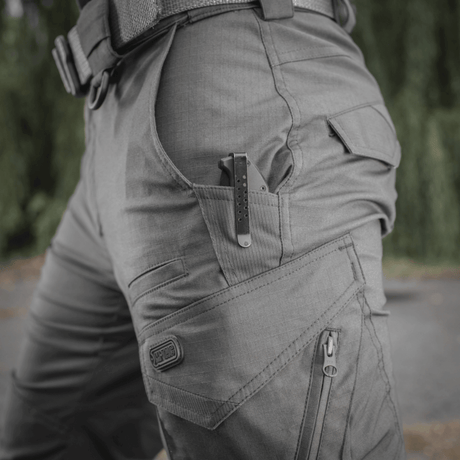 M-Tac Aggressor Gen. II Flex rip-stop-kangas ja taskut, täydelliset harjoitteluun ja ulkoiluun.