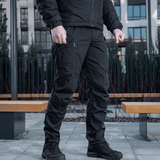 M-tac taktiset housut Conquistador Gen. I Flex ulkoiluun ja työhön, valmistettu kulutusta kestävästä polycotton Rip-stop Flex -materiaalista