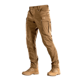 M-tac taktiset housut Conquistador Gen. I Flex kulutusta kestävästä polycotton Rip-stop Flex -kankaasta ulkoilua varten