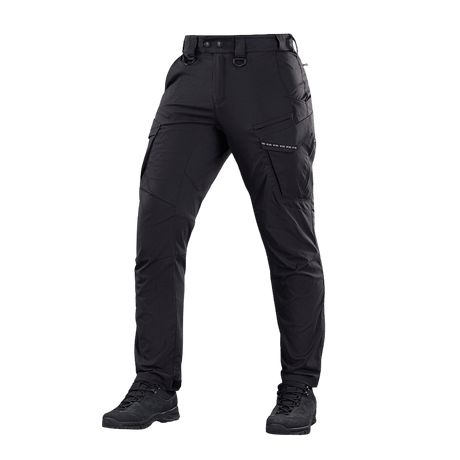 M-Tac-housut Aggressor Summer Flex kevyet ja hengittävät Rip-Stop-nylon-housut, sopivat kuumaan säähän ja taktiseen käyttöön. Mukava istuvuus.