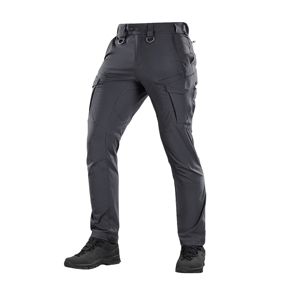 M-Tac-housut Aggressor Summer Flex mustana, kevyt Rip-Stop-nylon, sopivat taktiseen käyttöön kuumassa, hyvä hengittävyys ja kestävyys.