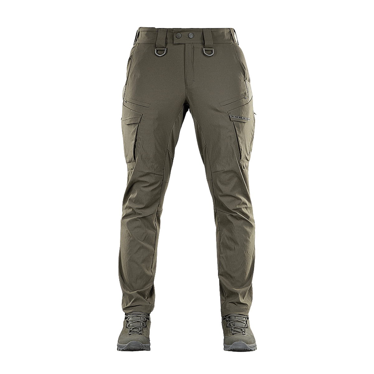 M-Tac-housut Aggressor Summer Flex Rip-Stop-nylonista, ihanteelliset taktiset housut kuumaan säähän, näyttää kestävän ja hengittävän muotoilun.