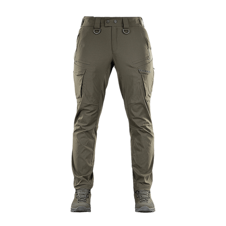 M-Tac-housut Aggressor Summer Flex Rip-Stop-nylonista, ihanteelliset taktiset housut kuumaan säähän, näyttää kestävän ja hengittävän muotoilun.