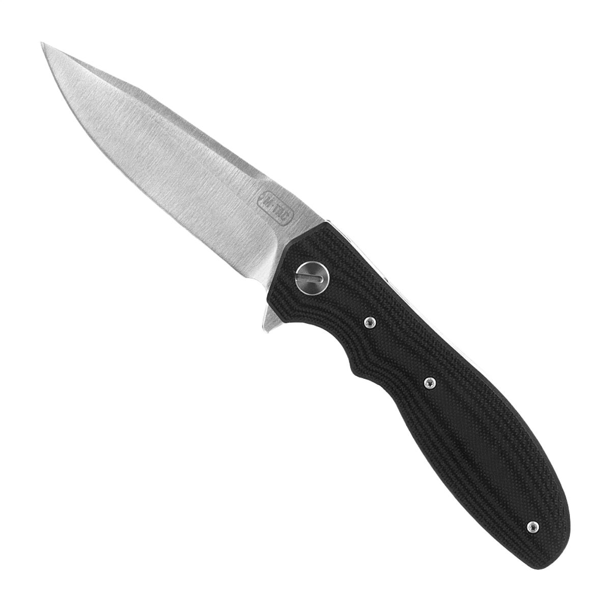 M-Tac Outdoor & Militær taittoveitsi - Type 6, kromattu ruostumaton terä ja musta G10-komposiittikahva, sopii EDC-varusteisiin.