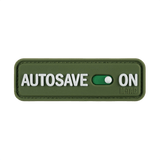 M-Tac Patch Autosave PVC täysvärisenä, 3D-muotoilulla ja Velcro-takapuolella helppoon kiinnitykseen, sopii taktiseen varustukseen.