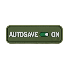 M-Tac Patch Autosave PVC täysvärisenä, 3D-muotoilulla ja Velcro-takapuolella helppoon kiinnitykseen, sopii taktiseen varustukseen.