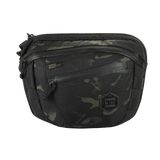 M-Tac Sphaera Hex Hardsling Bag Large Elite musta camo-malli, sopii ulko- ja taktiseen käyttöön.
