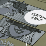 M-Tac t-paita Comics Drone Girl rohkealla sarjakuvaprintillä drone-operaattorista FPV-laseissa, valmistettu 93% puuvillasta ja 7% elastaanista.