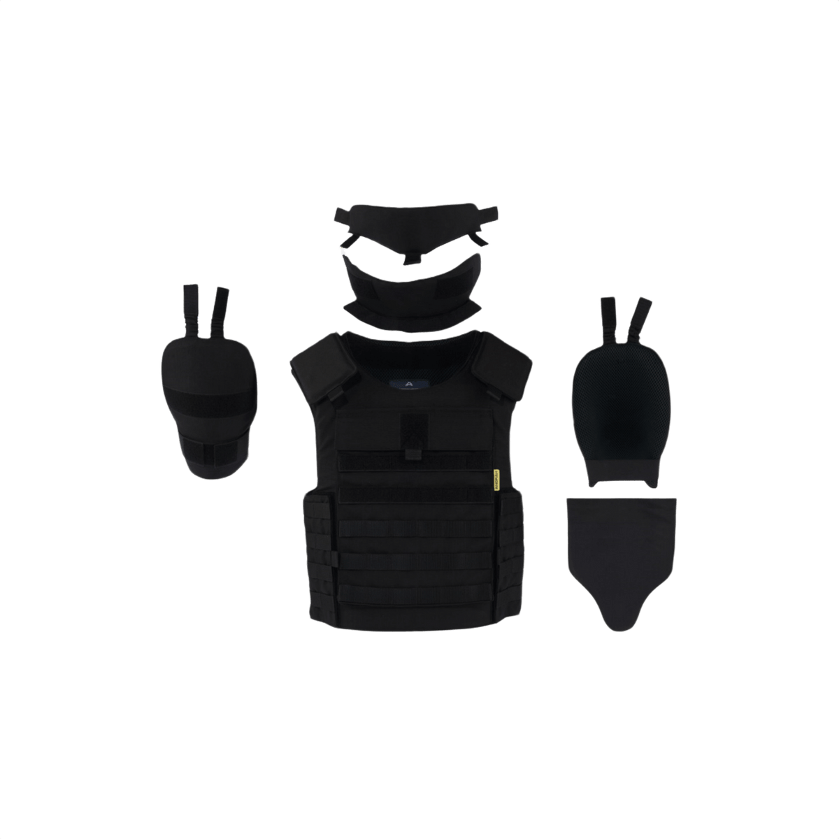 Anorak Niobium® Tactical II – full set moniuhkainen pehmeä kehonpanssari laajalla suojauksella ampuma-aseita ja veitsiä vastaan.