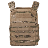 EA Plate Carrier Camo maastokuvioitu, kestävä materiaali, suunniteltu ammattilaiskäyttöön luotisuojaukseen, galleria-asento 1.