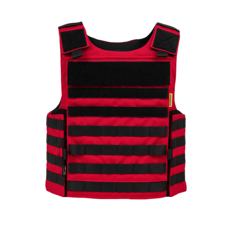Anorak Rhodium® Instructor I pistos- ja luodinsuojaliivi punaisena, NIJ Level IIIA -suojaus veitsiä ja teriä vastaan.