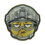 M-Tac Patch Emoji #24 3D-efektillä PVC-materiaalista ja Velcro-kiinnityksellä, sotilasemoji morale-tarra, ihanteellinen laukkuun tai varusteisiin, 6.5 x 6.5 cm.