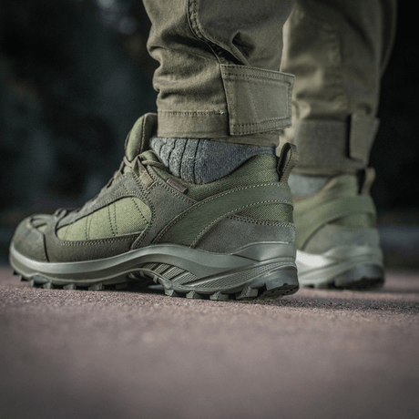 M-Tac Tactical Sneakers Demi-Season – kevyt ja mukava, sopii retkeilyyn ja ulkoiluun, aitonahkaa ja Corduraa.