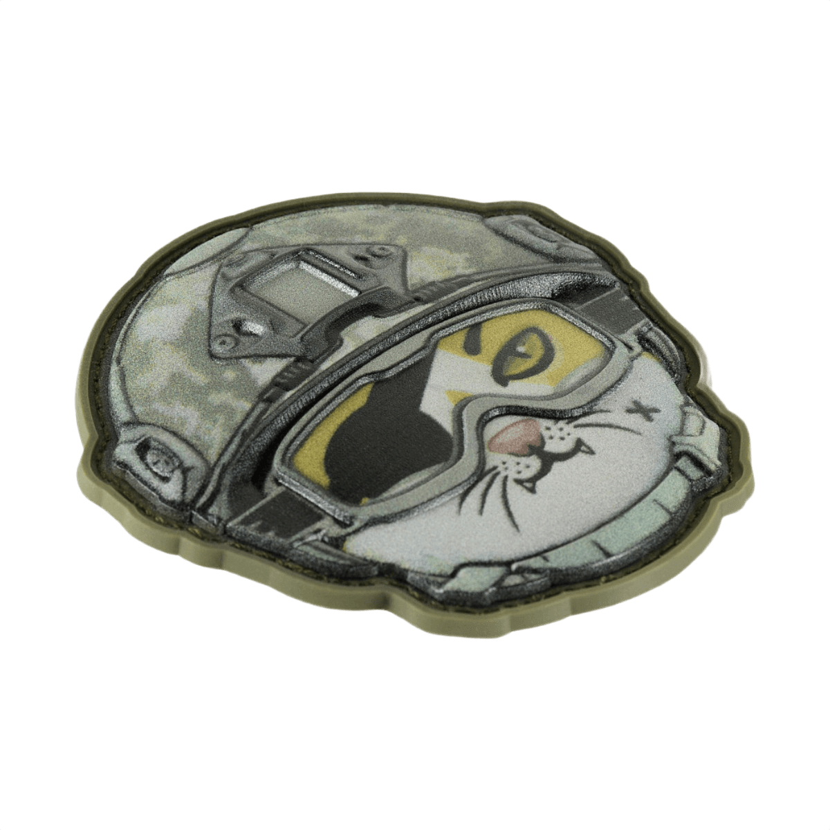 M-Tac Patch Emoji #12 PVC-materiaalilla ja 3D-muotoilulla, hauska taktinen moraalimerkki Velcro-kiinnityksellä. Sopii vaatteisiin tai varusteisiin.