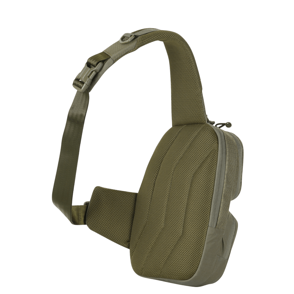 M-Tac Buckler Taske Elite Hex oliivinvärisenä, säädettävä olkahihna; sopii piilotettuun kantamiseen, MOLLE-järjestelmä ja pehmeä iskunvaimennus.